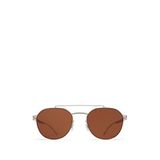 Mykita Leica Ml04 526 Shiny Silver Titan Grey Metal Unisex Güneş Gözlüğü - Gümüş
