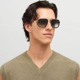 Mykita Mojave 585 57-21 Unisex Güneş Gözlüğü – Altın Titanyum Çerçeve, Füme Degrade Cam