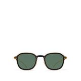 Mykita Mylon Fır C585 Pitch Black Glossy Gold Metal Unisex Güneş Gözlüğü - Siyah
