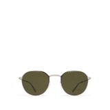 Mykita Talvi Silver Black Raw Green Solid Siyah Titanyum Unisex Güneş Gözlüğü - Gümüş