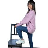 Mykonsept Örgü Detay Bayan Yün Kazak Pembe - Standart
