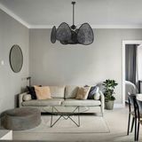 Mylamp Bulut Doğal Siyah Hazeran Avize 75 cm - 9+1