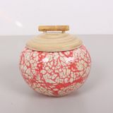 Mylamp Fanus Doğal Bambu Saklama Kutusu 13X13 cm - Pembe