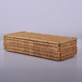 Mylamp Laura 26X10X5 Cm. Rattan Kapaklı Saklama Kutusu & Dekoratif Obje - Renkli