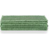 Mylamp LAURA Yeşil Rattan Kapaklı Saklama Kutusu & Dekoratif Obje 26x10x5 cm
