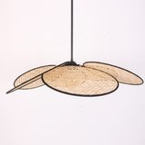 Mylamp Papatya Yeni Desen Doğal Hazeran Avize 75 cm - Bej