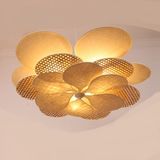 Mylamp Yeni Papatya Doğal Hazeran ve Kumaş Avize 90 cm (Ampulleri Gövdenin Ortasında) - Krem
