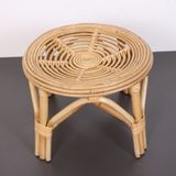 Mylamp Yumru Doğal Kubu Rattan 40X30 Sehpa & Tabure - Kahverengi