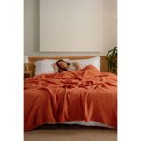 MYLASA HOME Müslin Yatak Örtüsü Ultra Yumuşak Yüksek Kaliteli 4 Kat Muslin Pike (Tek Kişilik (240x240 cm)