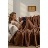 MYLASA HOME Müslin Yatak Örtüsü Ultra Yumuşak Yüksek Kaliteli 4 Kat Muslin Pike (Tek Kişilik (240x280 cm)