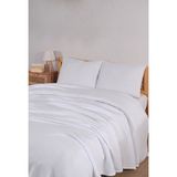 Mylasa Home Mylasahome Definite Tek Kişilik Kişilik Yatak Örtüsü Seti 180 x 230 - Beyaz - 180 x 230 cm