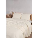 Mylasa Home Mylasahome Definite Tek Kişilik Kişilik Yatak Örtüsü Seti 180 x 230 - Krem - 180 x 230 cm