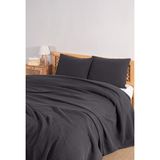 Mylasa Home Mylasahome Definite Tek Kişilik Kişilik Yatak Örtüsü Seti 180 x 230 - Siyah - 180 x 230 cm