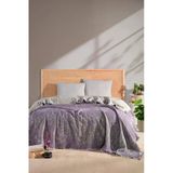 MYLASA HOME Mylasahome Müslin Kosha Serisi Lavanta Desenli Yorgan 240x260cm Lila