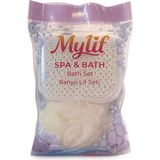 Mylif Spa & Bath Banyo Lif Seti – Doğal Banyo Kesesi, Duş Lifi, Hamam Seti, Peeling Lif Seti, Vücut Temizleme & Masaj Lifi