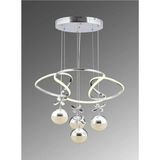 Mylife Avize LED 4top Gümüş Taşlı Dron 2558 - Antrasit - Gri - AVİZE