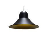 Mylighst Retro Rustik Metal Sarkıt Avize En 45 Cm Siyah İçi Altın