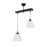 Mylighst Sıralı İkili Opal Camlı Avize Modern Avize 30 Cm En