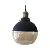Mylight Retro Eskitme Askılı Tekli Siyah Bal Cam Sarkıt 20 cm - 1