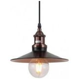 Mylight Retro Rustik Avize Siyah Içi Sarı Bakır Askılı