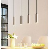 Mylights 100CM Masa Üstü GU10 Osram veya Panasonic marka tasarruflu LED ampul dörtlü 4 lü sarkıt inox kaplama( 2700 k 3000k 4000k 6500k beyaz günışığı ve sarı renk ampul) - Renkli