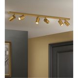 Mylights 120 cm Mat Gold Eskitme Kaplama 5’li GU10 LED Spot Hareketli Başlık LED Tavan Aydınlatma - 6