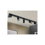 Mylights 120 Cm Modern Plofonyer Beşli Led Spot Tavan Avize Tasarruflu Led Ampul Kafe Mutfak Koridor