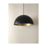 Mylights 40 Cm Siyah İçi Altın Metal Sarkıt Avize