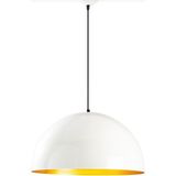 Mylights 50CM Parlak Beyaz Içi Altın Metal Sarkıt Avize - Ahşap - 1