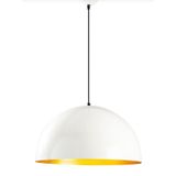 Mylights 50Cm Parlak Beyaz İçi Altın Metal Sarkıt Avize