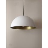 Mylights Beyaz İçi Bakır 40 Cm Metal Sarkıt Avize