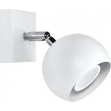 Mylights Beyaz Spot Tekli Kure Aplik Ampullu Hareketli Aplik
