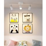 Mylights Beyaz Üçlü Led Spot Led Avize Led Aplik Hareketli Panasonıc Led Ampullü Gün Işığı Ampul