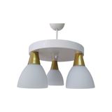 Mylights Beyaz Üçlü Spor Modern Avize - Ahşap - 1