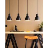MYLIGHTS DÖRTLÜ MASA ÜSTÜ TEZGAH YADA BAR ÜSTÜ SİYAH METAL SAKIT AVİZE