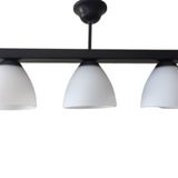 Mylights En 50 cm Retro Üçlü Sıralı Opal Camlı Tavan Avize
