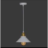 Mylights Etro Rustik Mat Beyaz Tekli Sarkıt Avize En 22 Cm