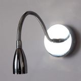 Mylights Gümüş Sipreli Hareketli Okumam Lambası Yatak Başı Gece Lambası Aplik Led Aplik