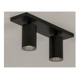 Mylights İkili Led Avize Led Spot Led Armatür Mat Siyah