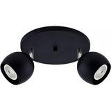 Mylights Ikili LED Spot LED Avize Hareketli Başlık Ampullu Gun Işığı Ampullu - Siyah