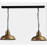 Mylights Ikili Masa Üsüt Metal Rustik Retro Vintage Avize 100CM Kasa - Siyah
