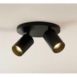 Mylights İkili Modern Led Avize Panasonıc Led Ampullü Hareketli Siyah Metal Gövde Avize