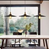 Mylights Masa Üstü Retro Metal Sarkıt Avize Üçlü Sıralı 120Cm En En 40Cm