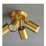 Mylights Mat Altın Kaplama Boya Değil 4lü Led Avize Led Spot Gün Işığı Ampulü Hareketli