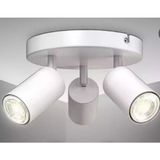 Mylights Mat Beyaz Avize LED Spot Üçlü Hareketli Başlık Metal Günışığı veya beyaz tasarruflu led Ampül osram veya panasonic ampul ile - 3