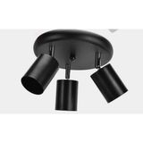 Mylights Mat Siyah Metal Plofonyer LED Avize Gün Işığı LED Ampul Dahildir - 3