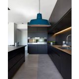 MYLİGHTS MAVİ RUSTİK MYTFAK VE ODA AVİZE METAL AVİZE 35 CM