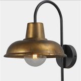 Mylights Metal Kuğu Aplik Modern Spor Duvar Lambası Endustiriyel Aplik Fırcalı Eskitme Başlık Eskitme
