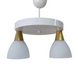 MYLİGHTS MODER BEYAZ İKİLİ YUBVARLAK 30CM AVİZE