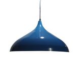 Mylights Modern Mavi İçi Beyaz Metal Sarkıt Avize 45 Cm En
